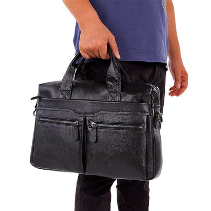 MIN Leather Messenger Bag