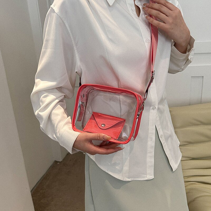 Transparent Crossbody with Wallet