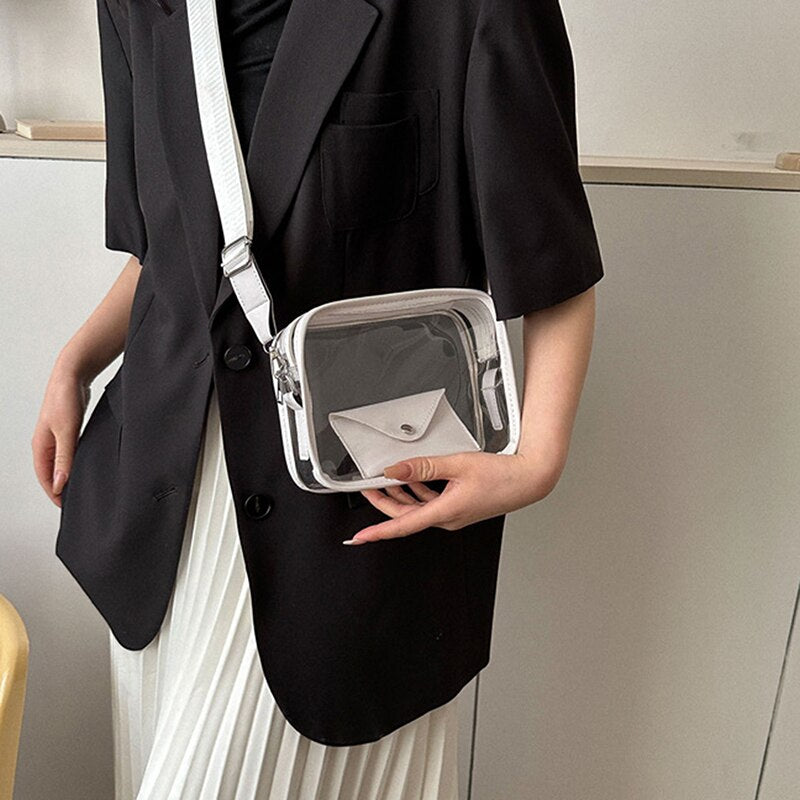 Transparent Crossbody with Wallet