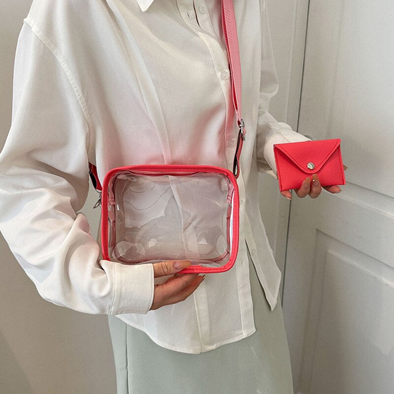 Transparent Crossbody with Wallet