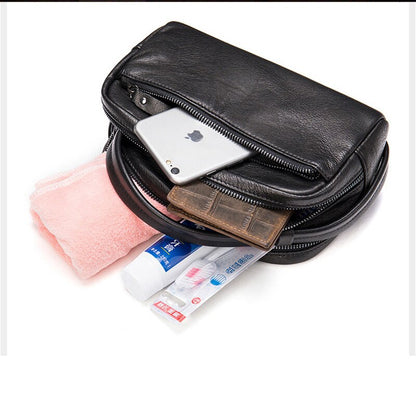 Genuine Leather Toiletry Bag