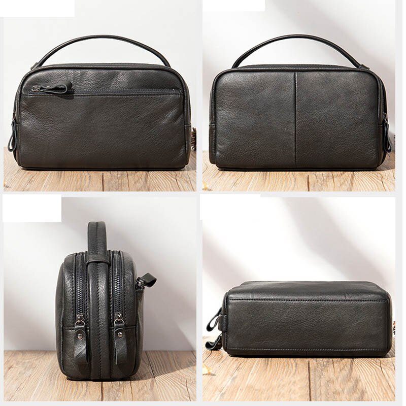 Genuine Leather Toiletry Bag