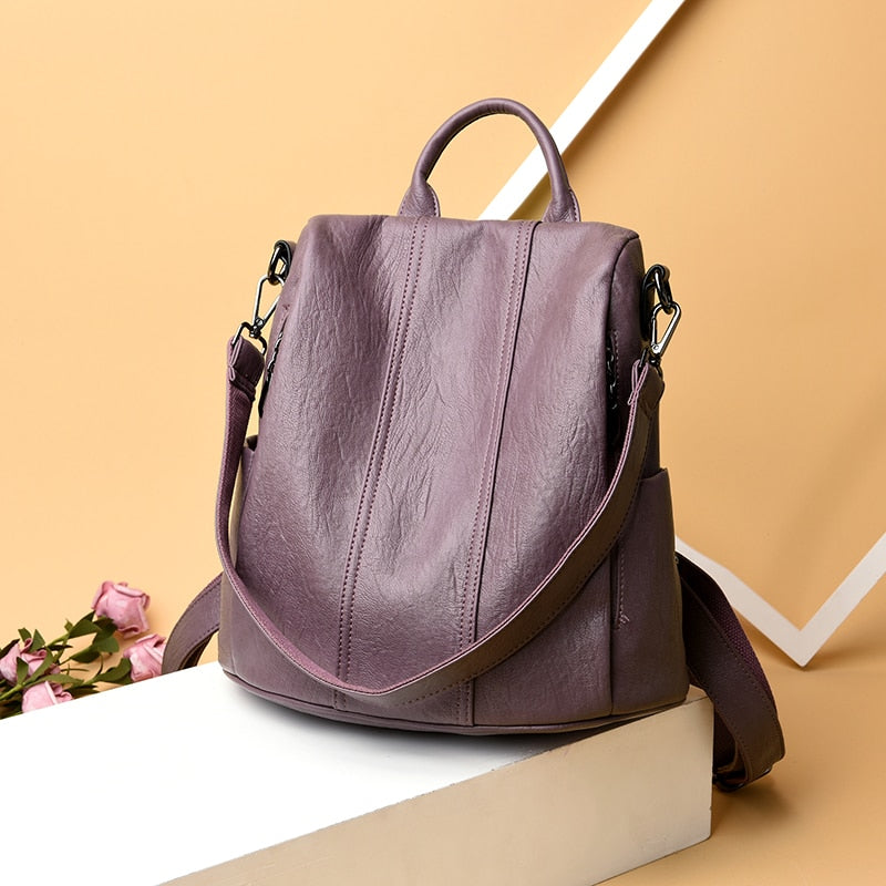 MIN Leather Backpack