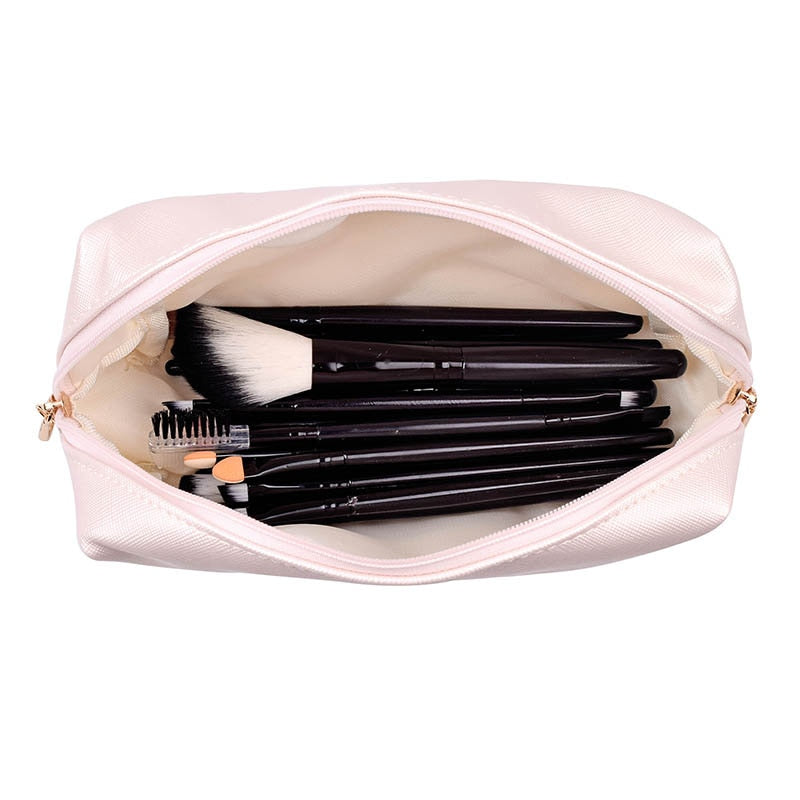 Neceser de viaje para cosméticos, estuche de maquillaje para mujer, con cremallera, bolso de maquillaje, organizador, bolsa de almacenamiento, neceser